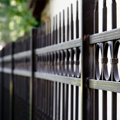 wrought iron fence