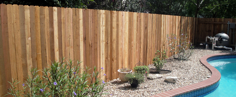 fence near pond