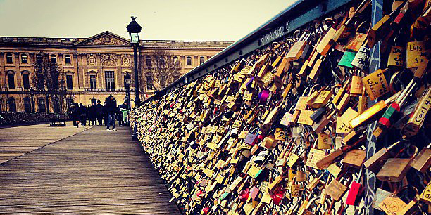 Love-Lock-Bridge-Paris-crop Lover's Bridge in Paris