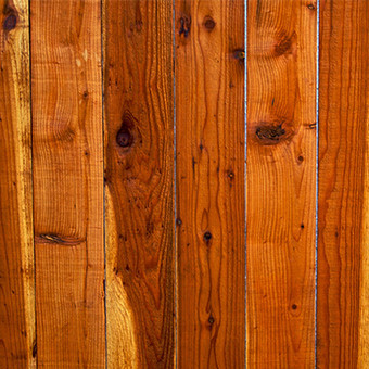 Redwood wood fence