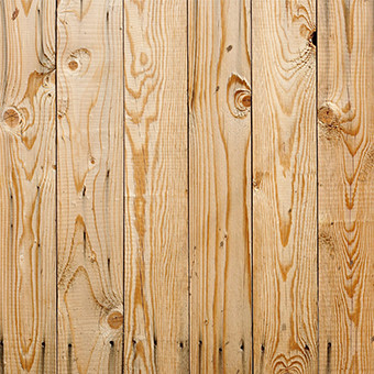 Spruce wood fence