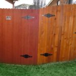 wooden fence gate