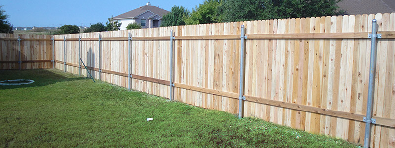 fenced backyard in round rock